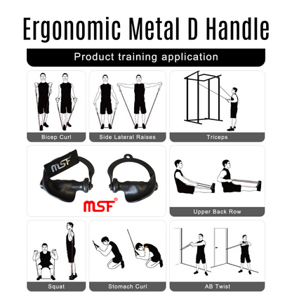 Ergonomic Metal D Handle (Pair)