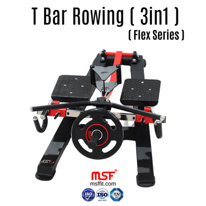 T-Bar Rowing 3 in 1 (Plate Loaded)