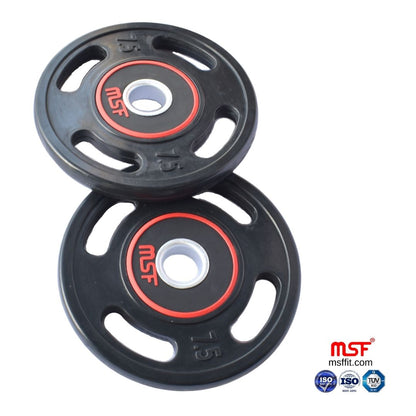 Weight Plate Four Grip Olympic TPR Coated