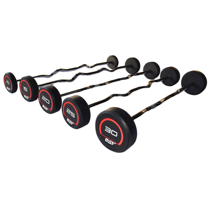 Fixed Barbell E-Z  Rubber Coated (Imported)