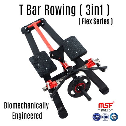 T-Bar Rowing 3 in 1 (Plate Loaded)