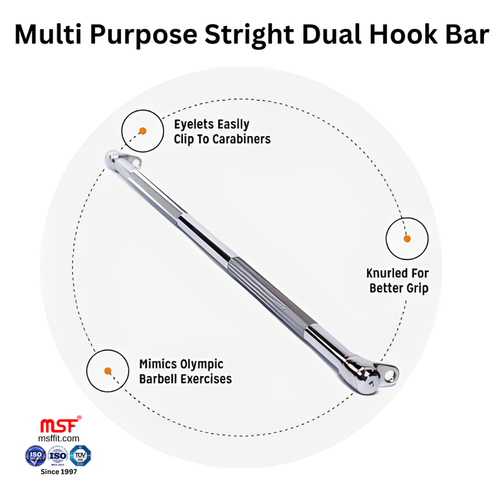 Multi Purpose Stright Dual Hook Bar