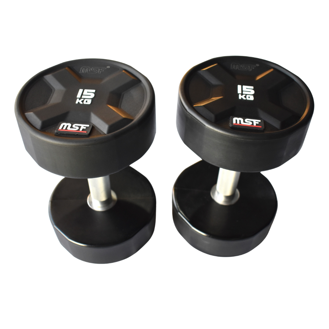 Polyurethane Round Dumbbells (Imported)