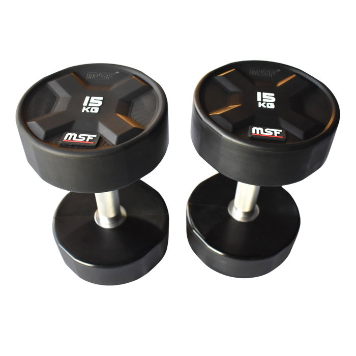 Polyurethane Round Dumbbells (Imported)