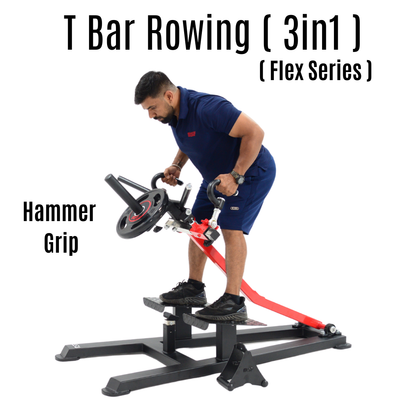 T-Bar Rowing 3 in 1 (Plate Loaded)