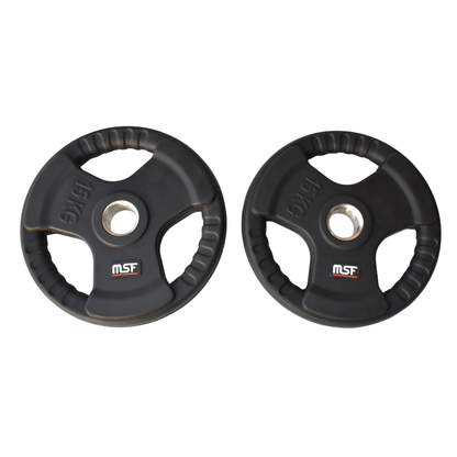 Weight Plate Tri Grip Rubberize (Black)