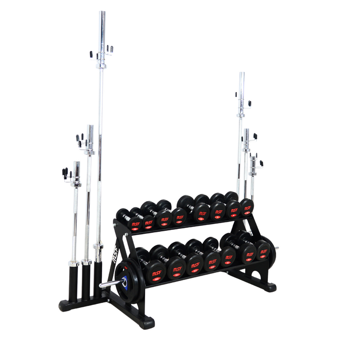 Dumbbell Stand 2 Steps 3in1 (For Dumbbells, Plates & Rods)