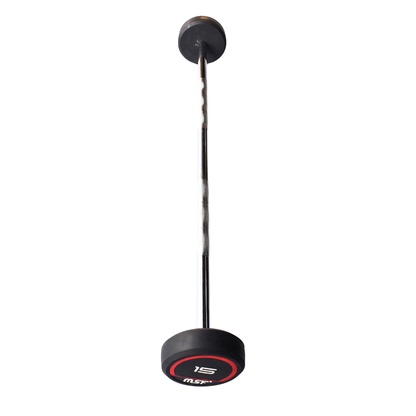 Fixed Barbell straight Rubber Coated (Imported)
