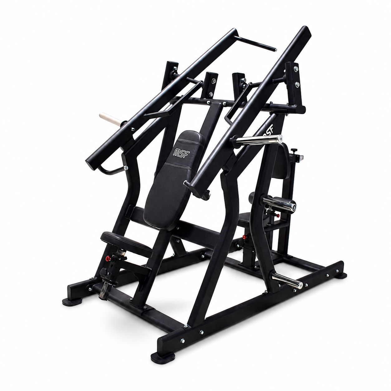 Lat Pull Down Seated Rowing Chest Press Plate Loaded Max Pro Series.