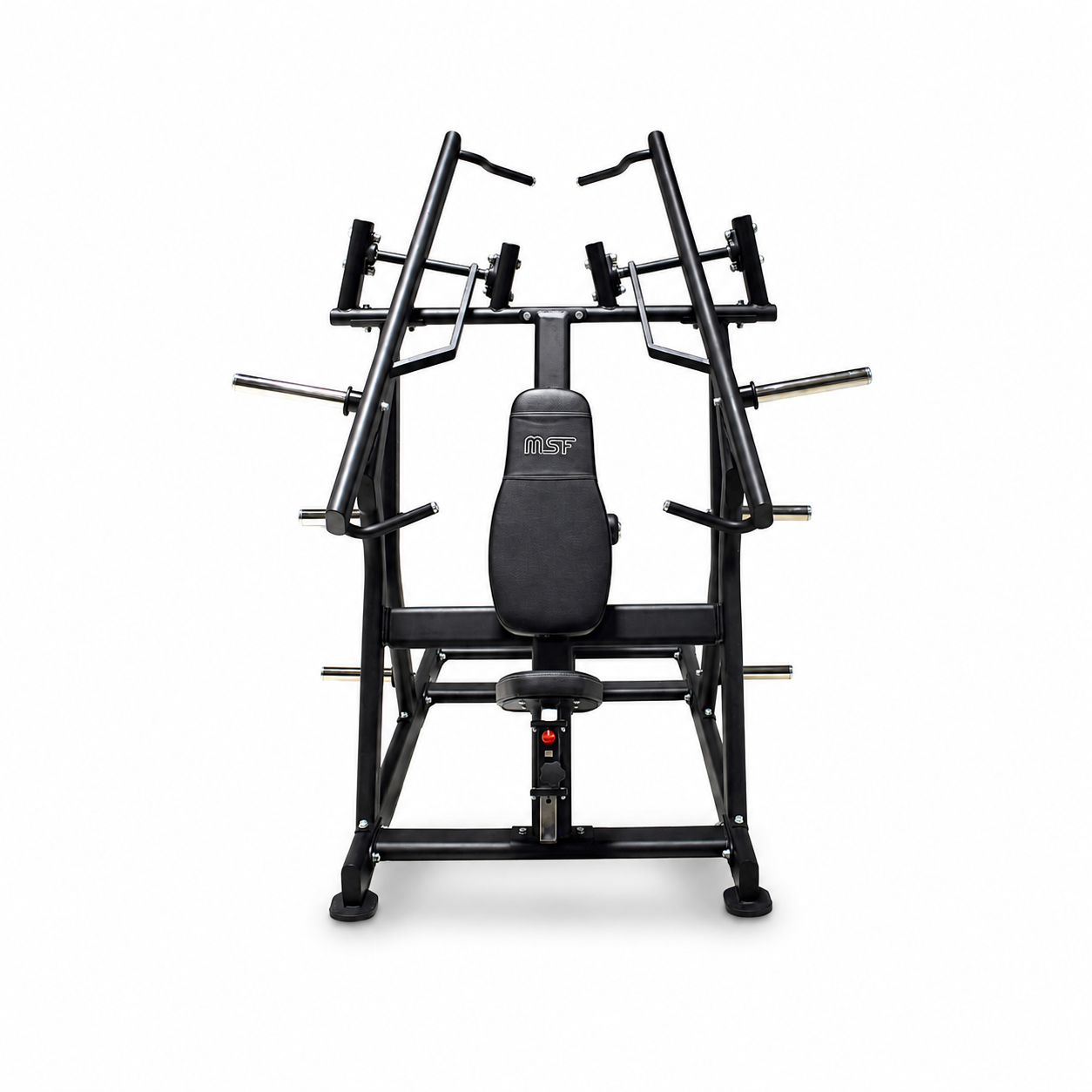 Lat Pull Down Seated Rowing Chest Press Plate Loaded Max Pro Series.