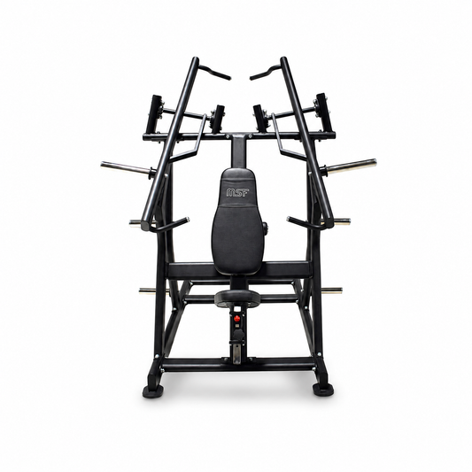 Lat Pull Down Seated Rowing Chest Press Plate Loaded Max Pro Series.