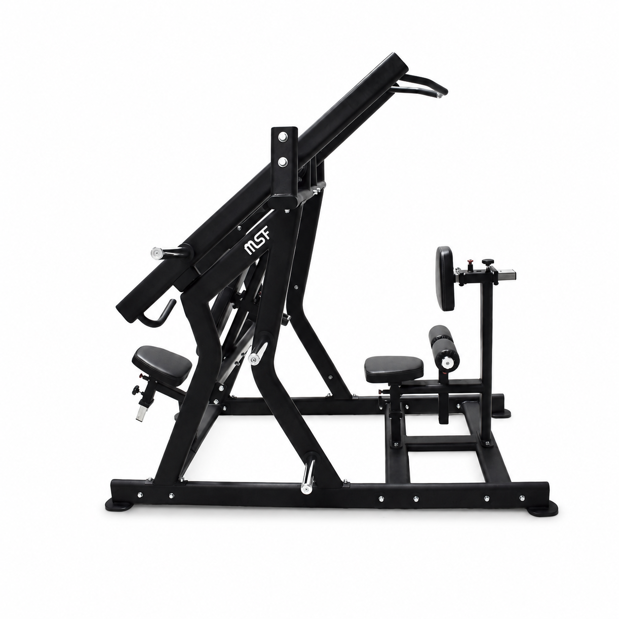Lat Pull Down Seated Rowing Chest Press Plate Loaded Max Pro Series.