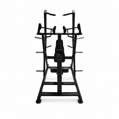 Lat Pull Down Seated Rowing Chest Press Plate Loaded Max Pro Series.