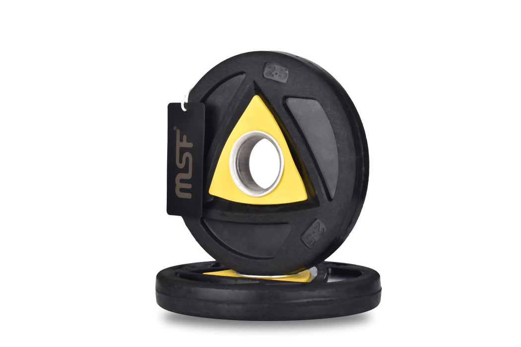 Weight Plate Tri Grip Rubberize