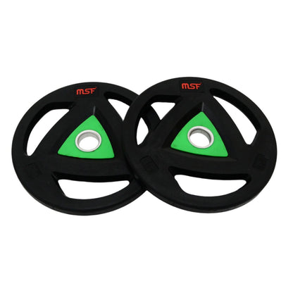 Weight Plate Tri Grip Rubberize