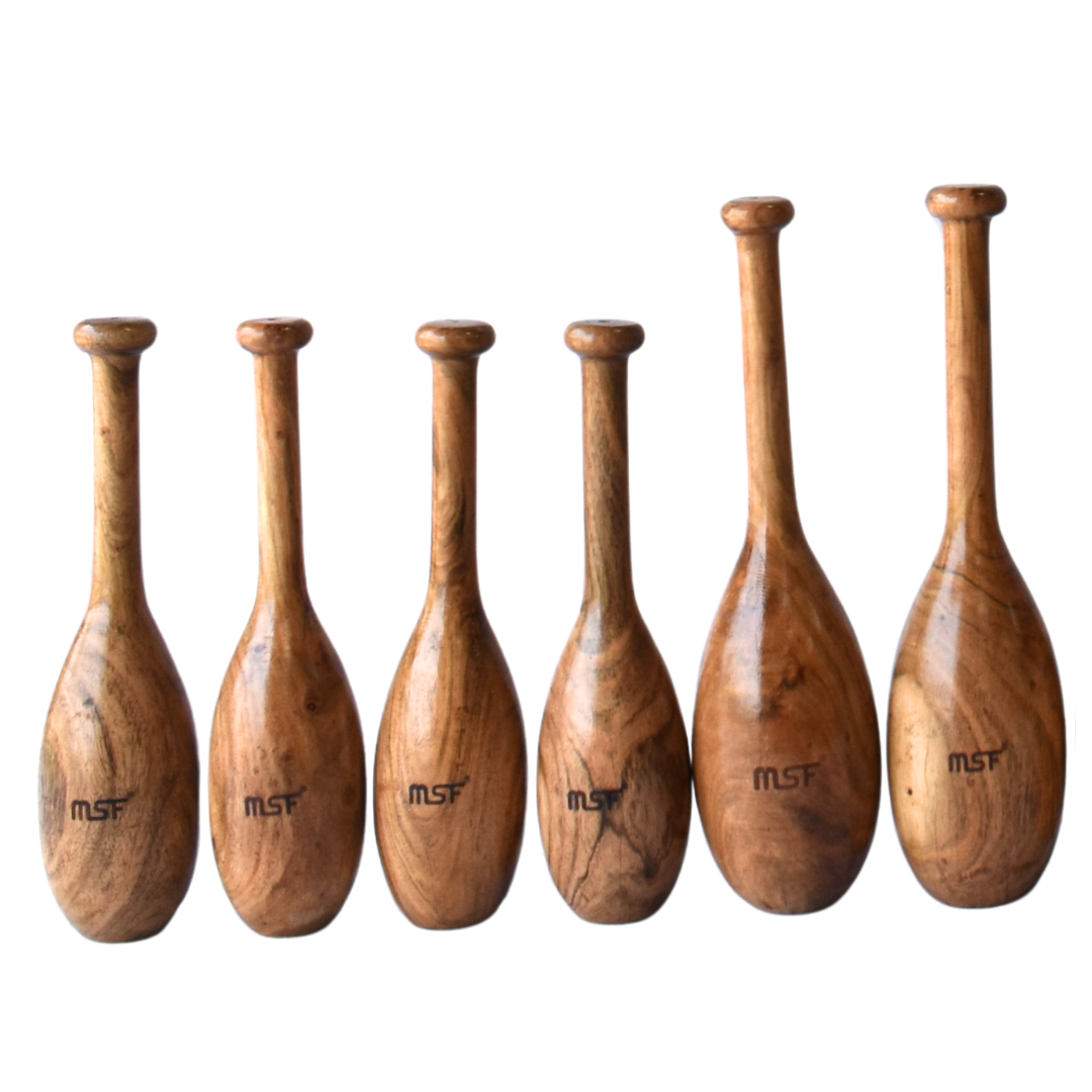Wooden Indian Clubs (Mugdar)