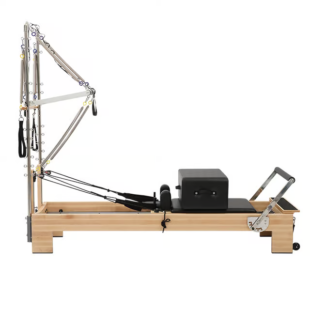 Pilates Veritas Spliced Maple Reformer With Tower (Model:106)
