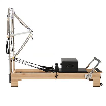 Pilates Veritas Spliced Maple Reformer With Tower (Model:106)