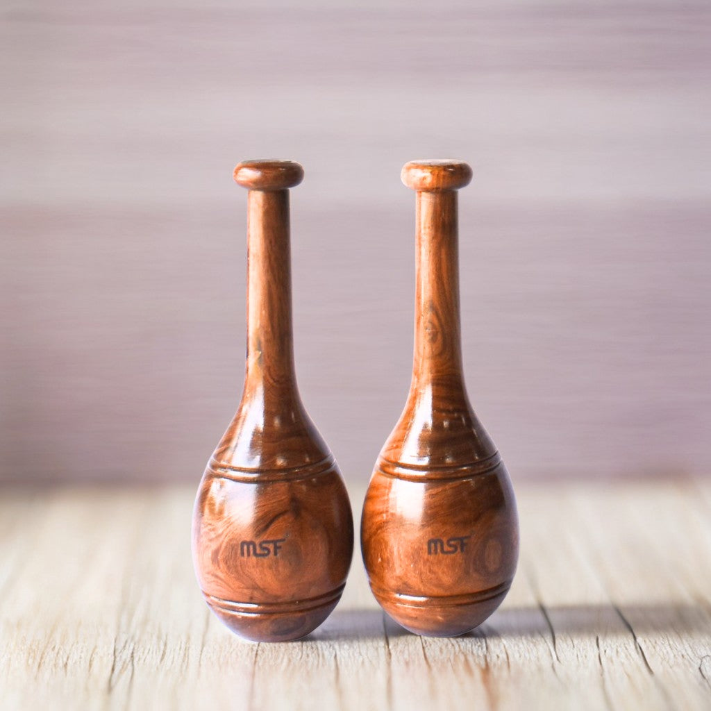 Wooden Indian Clubs (Mugdar)