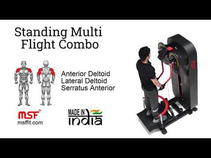 Standing Side Lateral / Side Shoulder Multi Flight Machine (2 in 1) Elite