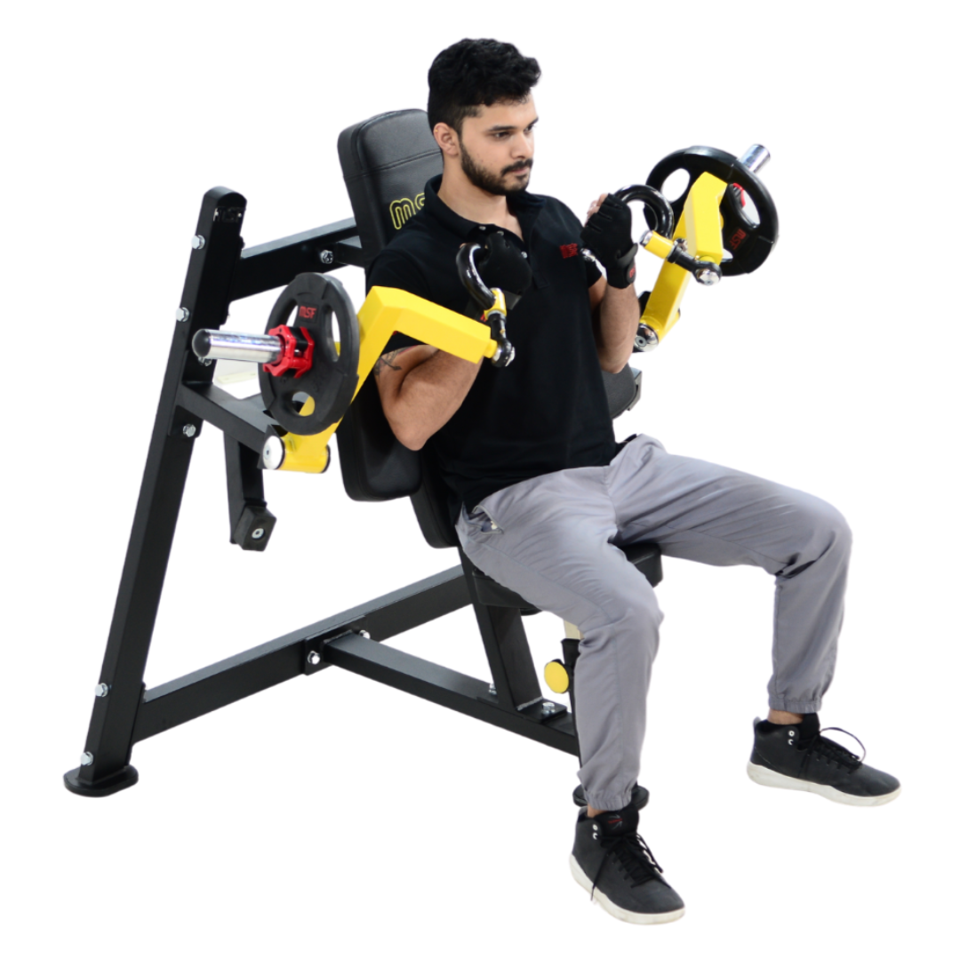 Bicep Curl Isolateral Plate Loaded Machine