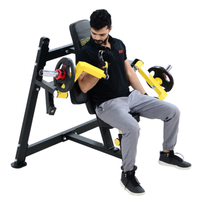 Biceps Curl Isolateral Plate Loaded machine