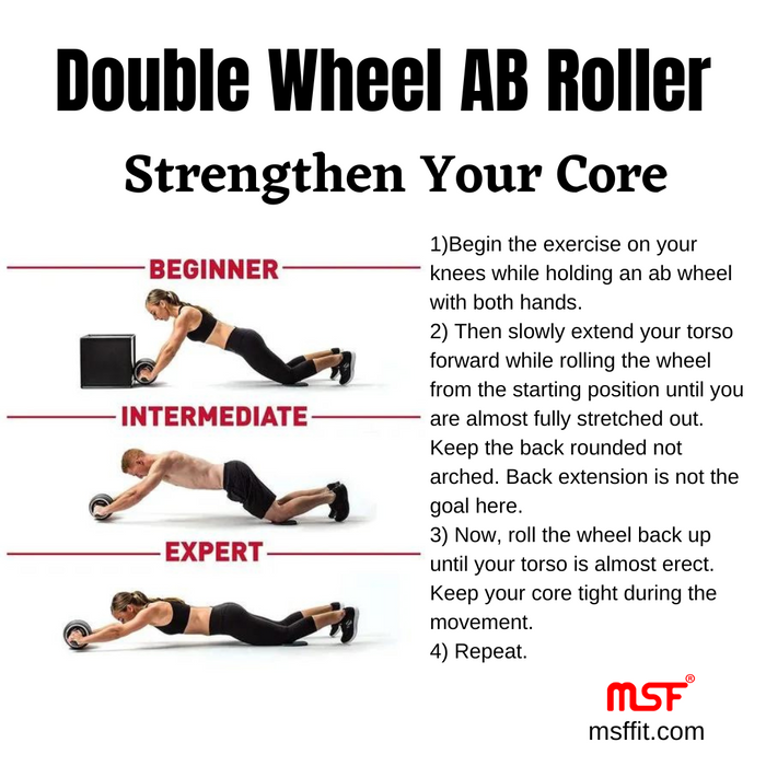 Eight ab roller exercises to strengthen your core