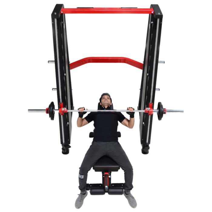 Plate loaded smith machine outlet