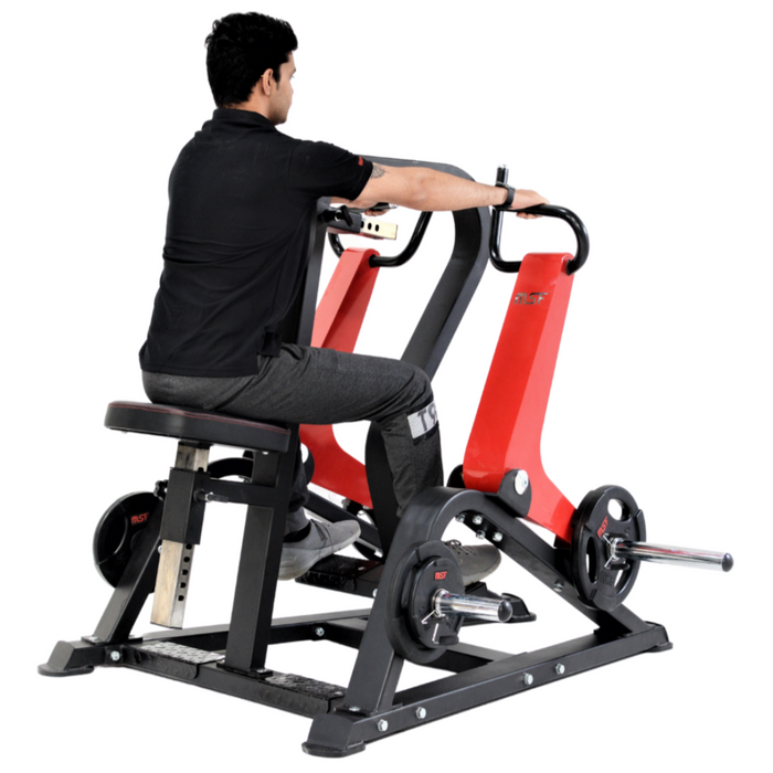 Seated Rowing with Chest Support (Plate Loaded) — MSFFIT