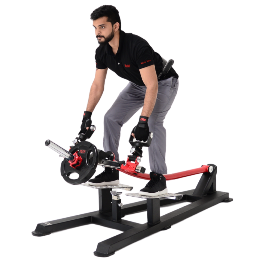 T-Bar Rowing with D-Handle (Plate Loaded)