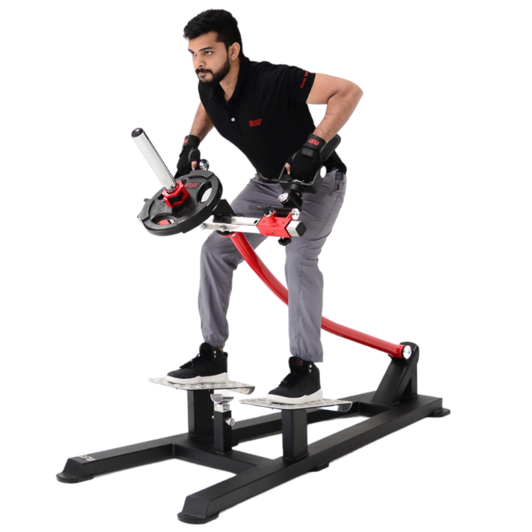 T-Bar Rowing with D-Handle (Plate Loaded)