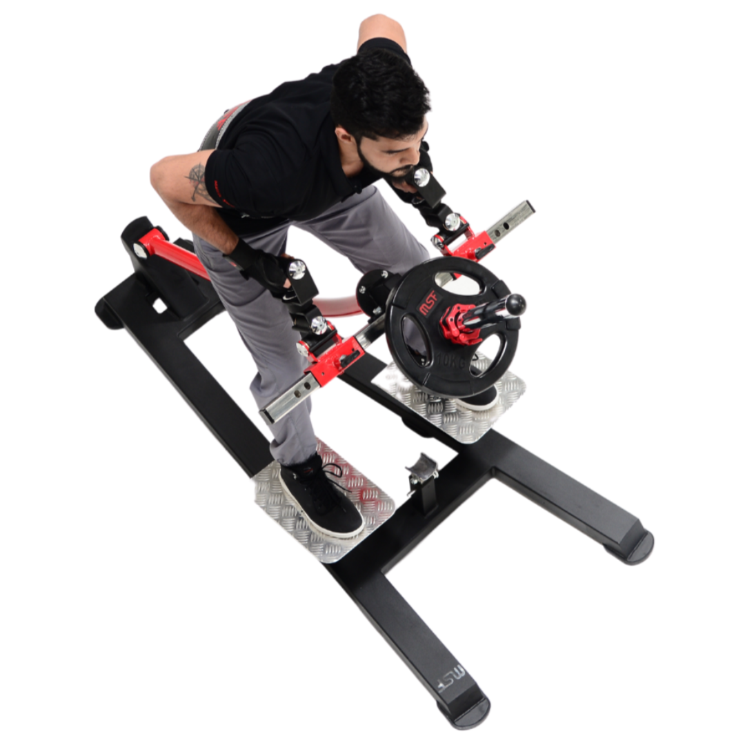 T-Bar Rowing with D-Handle (Plate Loaded)