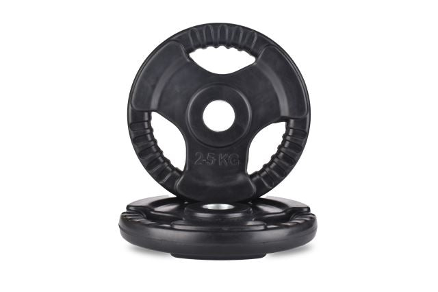 Weight Plate Tri Grip Rubberize