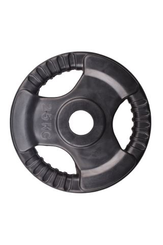 Weight Plate Tri Grip Rubberize