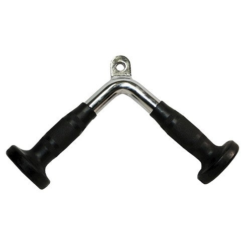 Solid triceps handle with PVC grip imported